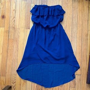 Strapless, high-low sundress